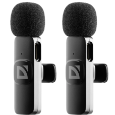Микрофон петличный Defender Talky-138 wrls черный