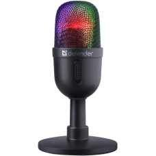 Игровой стрим микрофон Defender Forte GMC 350 USB черный