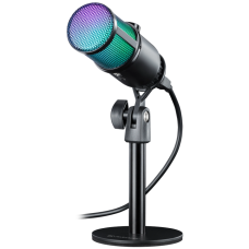 Игровой стрим микрофон Defender Glow GMC 400 USB черный