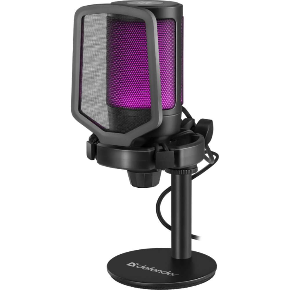 Игровой стрим микрофон Defender Impulse GMC 600 USB черный