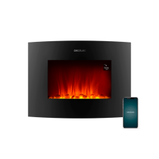 Камин электрический настенный Cecotec ReadyWarm 2250 Curved Flames Connected черный Камин электрический настенный Cecotec ReadyWarm 2250 Curved Flames Connected черный