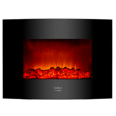 Камин электрический настенный Cecotec ReadyWarm 2200 Curved Flames черный Камин электрический настенный Cecotec ReadyWarm 2200 Curved Flames черный