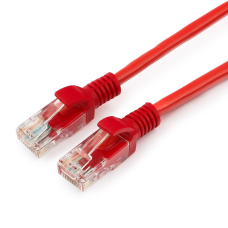 Патч-корд UTP Cablexpert, кат. 5e, 0.25м, красный