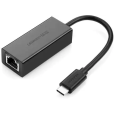 Конвертер Ugreen USB 3.1м Type C на LAN RJ-45 черный