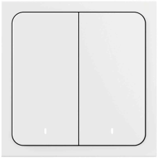 Беспроводной умный выключатель Яндекс 2 клавиши белый