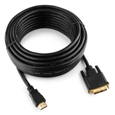 Кабель HDMI-DVI-D single link Cablexpert CC-HDMI-DVI-10MC, 19M/19M, v1.4, медь, дв.экр., 10м, черный