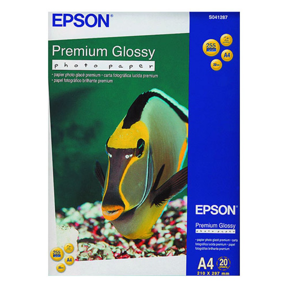 Фотобумага A4 Epson C13S041287 20 Л. 255 Г/М2 Premium Glossy Фотобумага A4 Epson C13S041287 20 Л. 255 Г/М2 Premium Glossy