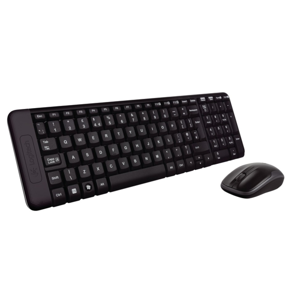 Комплект клавиатура+мышь Logitech MK220 черный