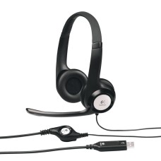 Наушники-гарнитура Logitech HEADSET H390 черный