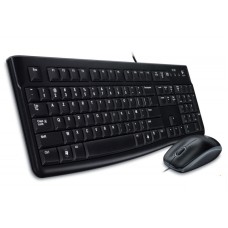 Комплект клавиатура+мышь Logitech MK120 черный