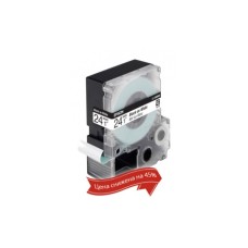 Лента Epson C53S656006 LK-6WBN9 Стандартная лента 24мм, Бел./Черн., 9м