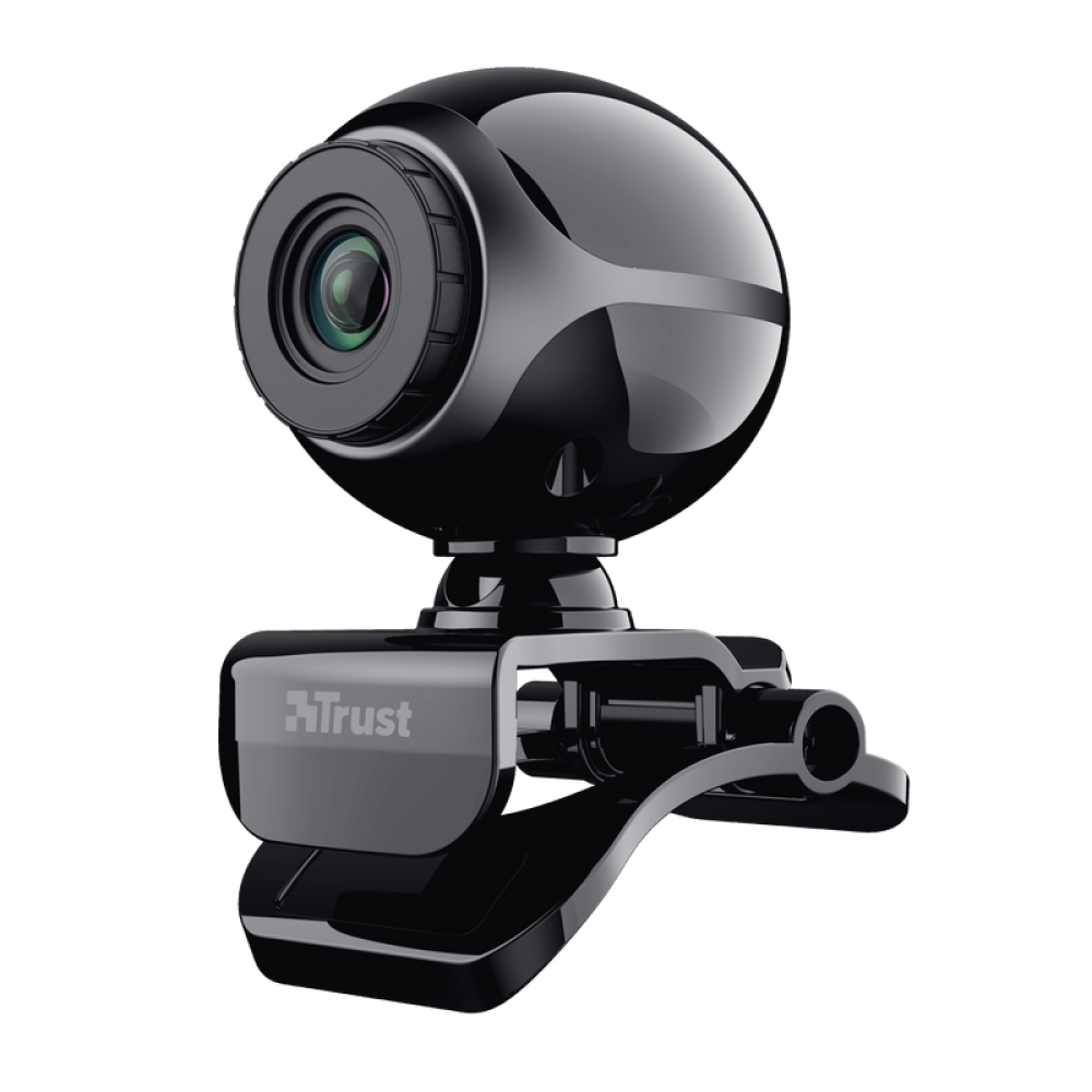 Веб-камера Trust Exis Webcam Black-Silver