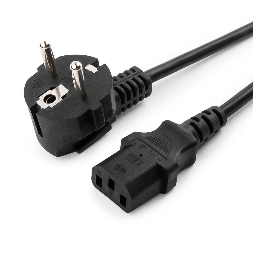 Кабель питания Cablexpert PC-186, 1.8м, Schuko- C13, черный, с заземлением, 6А Кабель питания Cablexpert PC-186, 1.8м, Schuko- C13, черный, с заземлением, 6А