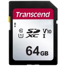 Карта памяти SD 64GB Class 10 U3 Transcend TS64GSDC300S Карта памяти SD 64GB Class 10 U3 Transcend TS64GSDC300S