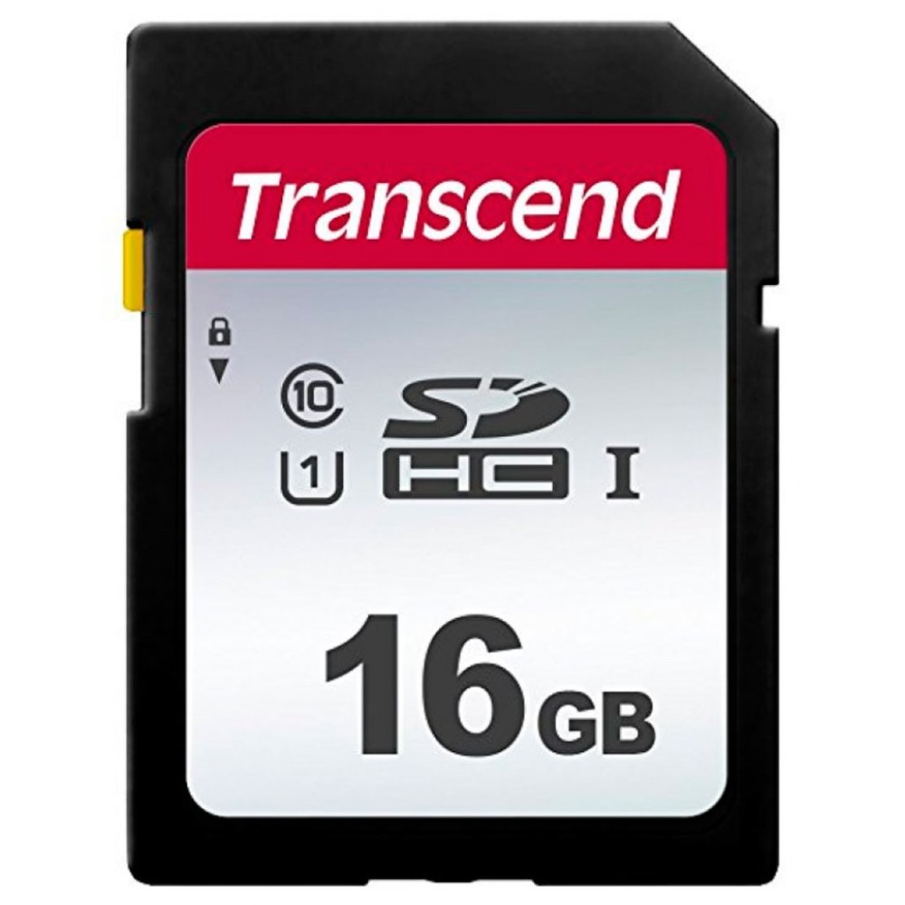 Карта памяти SD 16GB Class 10 U1 Transcend TS16GSDC300S Карта памяти SD 16GB Class 10 U1 Transcend TS16GSDC300S