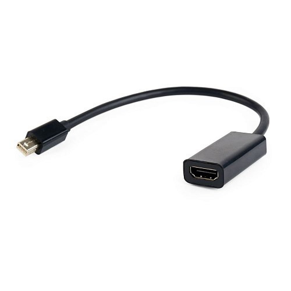 Переходник miniDisplayPort - HDMI, Cablexpert A-mDPM-HDMIF-02, 20M/19F, кабель 15см, черный, пакет