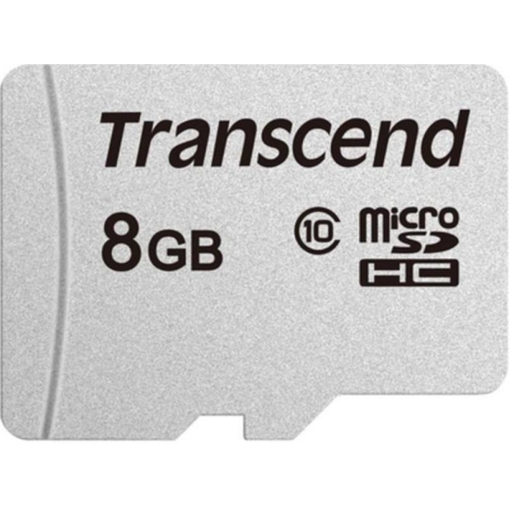 Карта памяти MicroSD 8GB Class 10 Transcend TS8GUSD300S