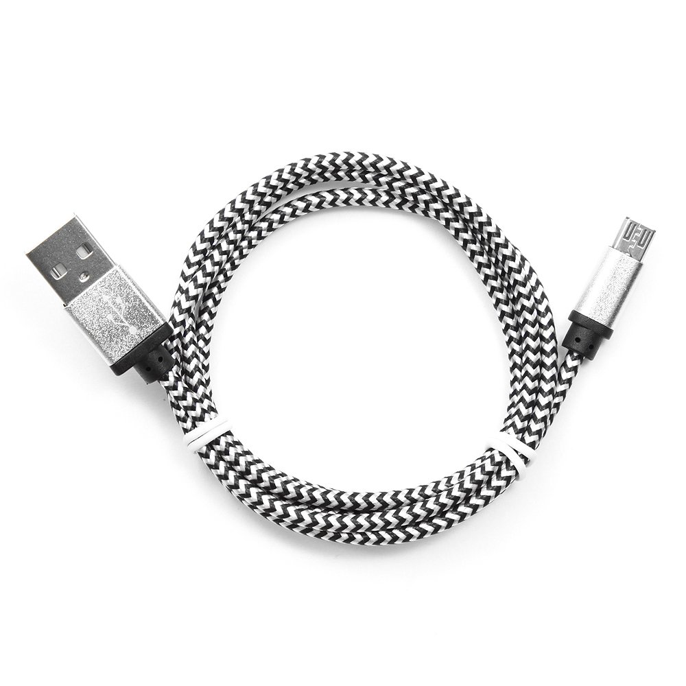 Кабель USB 2.0 Cablexpert CC-mUSB2sr1m, USB-MicroUSB, 1м, нейлоновая оплетка, алюм разъемы, серебри Кабель USB 2.0 Cablexpert CC-mUSB2sr1m, USB-MicroUSB, 1м, нейлоновая оплетка, алюм разъемы, серебри