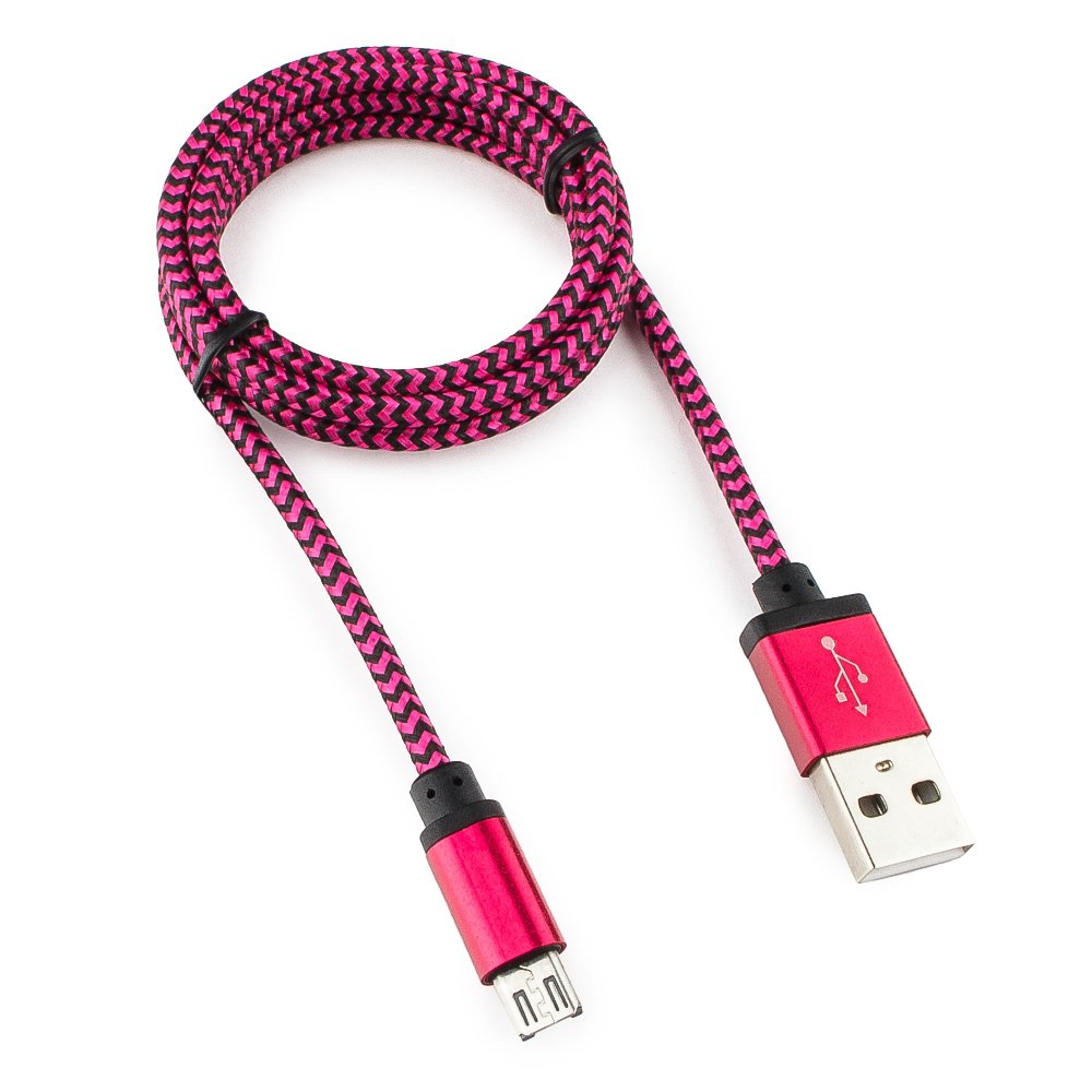 Кабель USB 2.0 Cablexpert CC-mUSB2pe1m, USB-MicroUSB, 1м, нейлоновая оплетка, алюм разъ, фиол Кабель USB 2.0 Cablexpert CC-mUSB2pe1m, USB-MicroUSB, 1м, нейлоновая оплетка, алюм разъ, фиол
