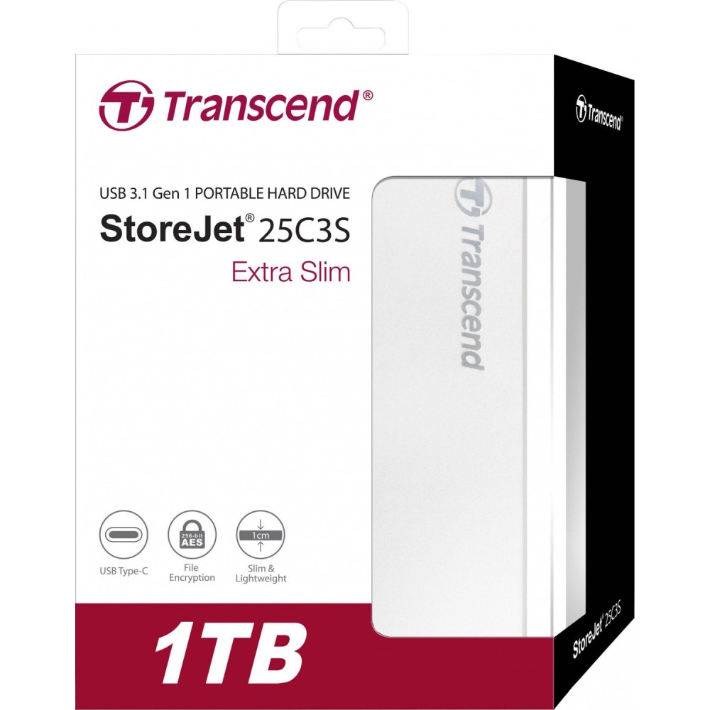 Внешний жесткий диск 2,5 1TB Transcend TS1TSJ25C3S Type C Внешний жесткий диск 2,5 1TB Transcend TS1TSJ25C3S Type C