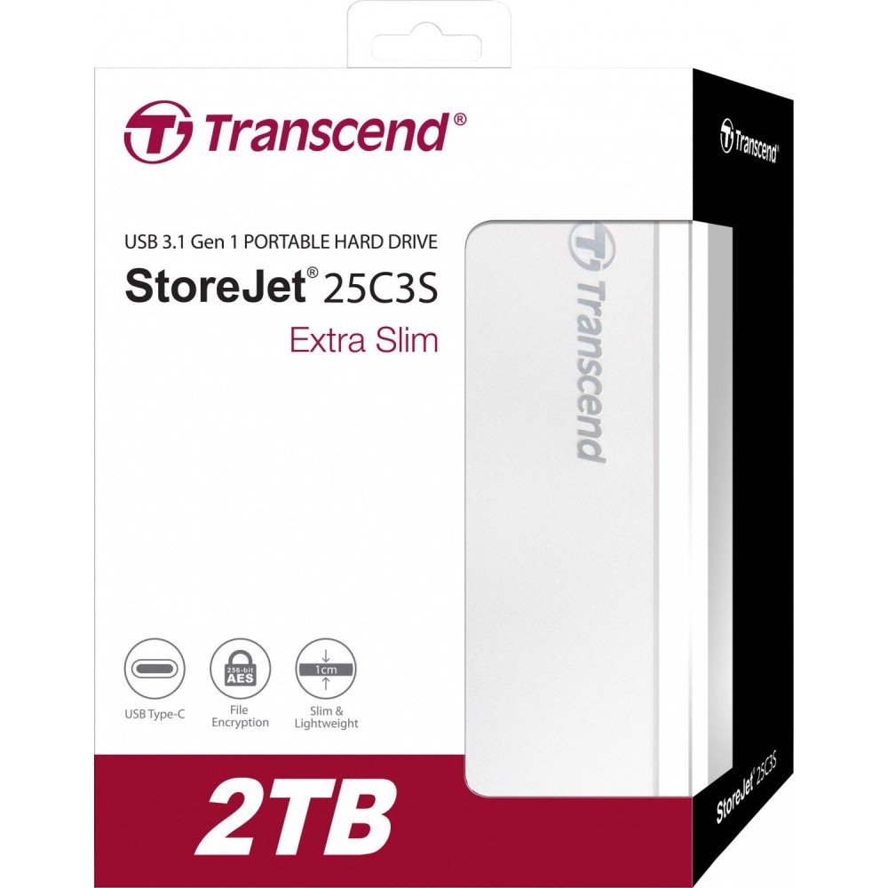 Внешний жесткий диск 2,5 2TB Transcend TS2TSJ25C3S Type C