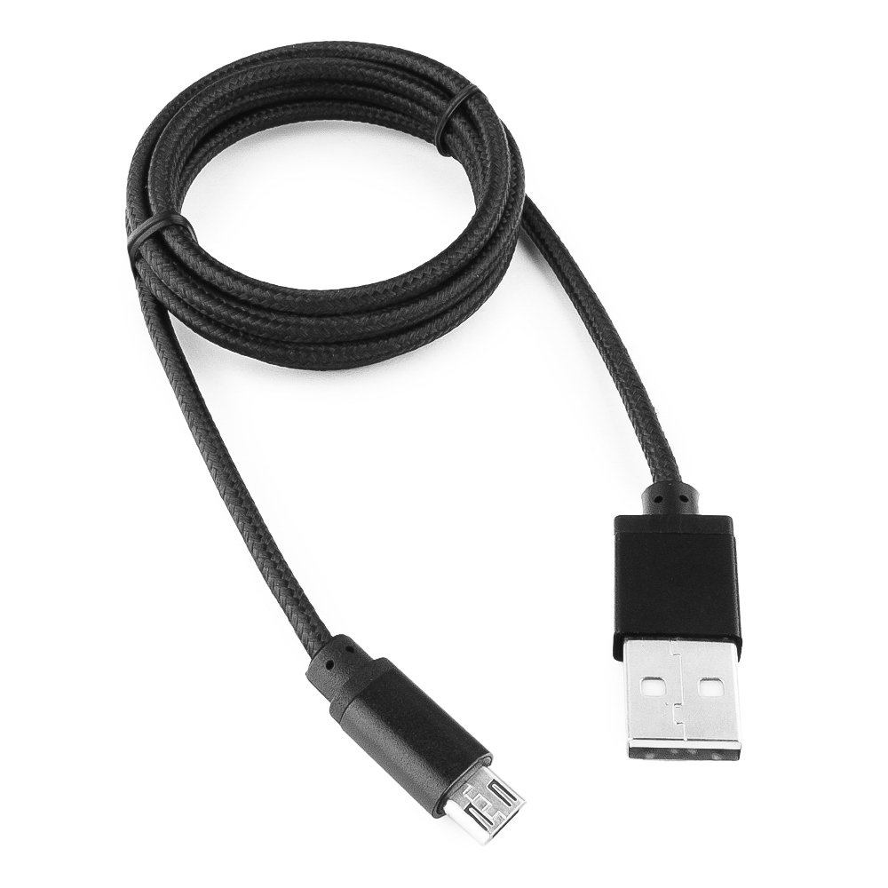 Кабель USB 2.0 Cablexpert CC-mUSB2bk1m, USB-MicroUSB, 1м, нейлон оплет, алюмразъемы, черный. Кабель USB 2.0 Cablexpert CC-mUSB2bk1m, USB-MicroUSB, 1м, нейлон оплет, алюмразъемы, черный.
