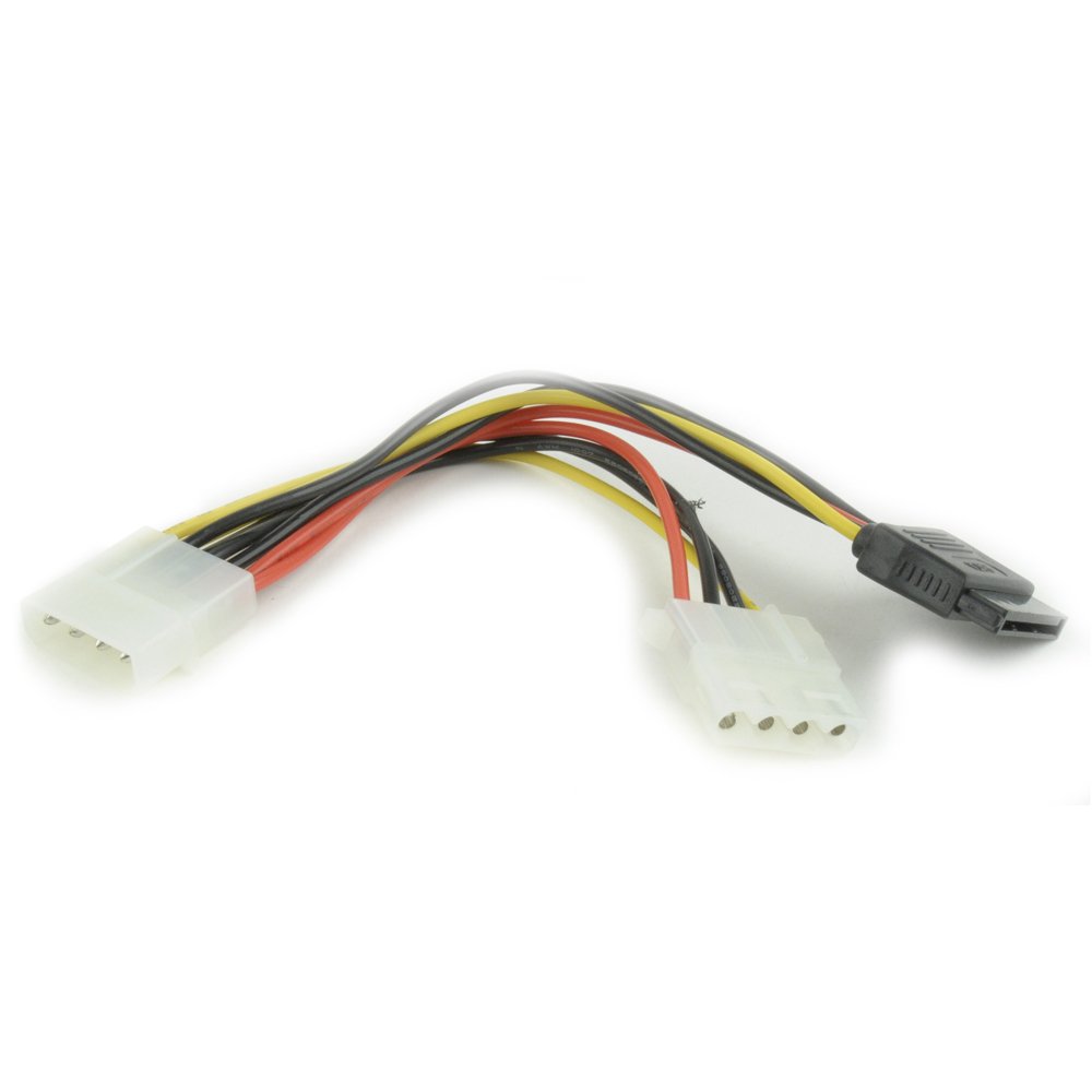 Кабель питания SATA Cablexpert CC-SATA-PSY2, 15см, molex 4pin/molex4pin+sata 15pin, на 2 устр.