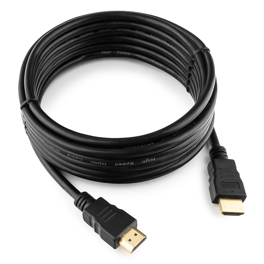 Кабель HDMI Cablexpert CC-HDMI4-15, 4.5м, v2.0, 19M/19M, черный, позол.разъемы, экран, пакет Кабель HDMI Cablexpert CC-HDMI4-15, 4.5м, v2.0, 19M/19M, черный, позол.разъемы, экран, пакет