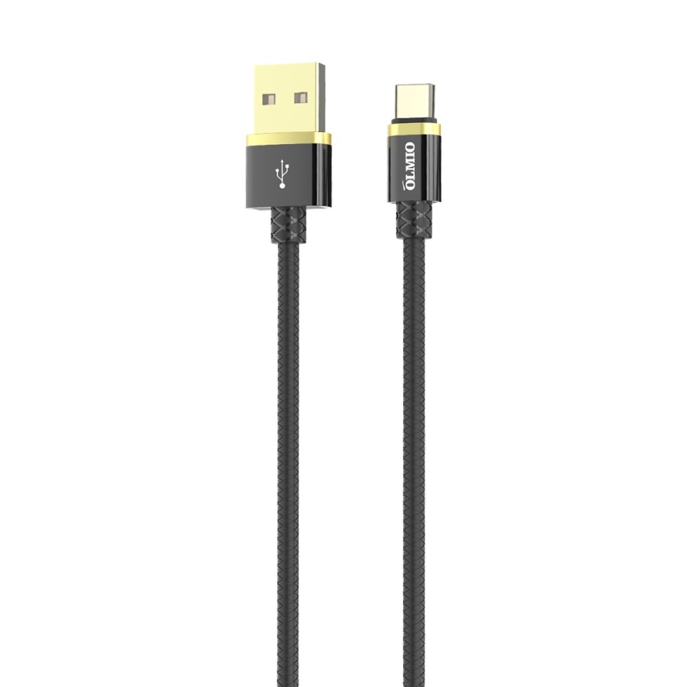 Кабель Olmio Deluxe, USB 2.0 - Type-C, 1м, 2.1A, черный Кабель Olmio Deluxe, USB 2.0 - Type-C, 1м, 2.1A, черный