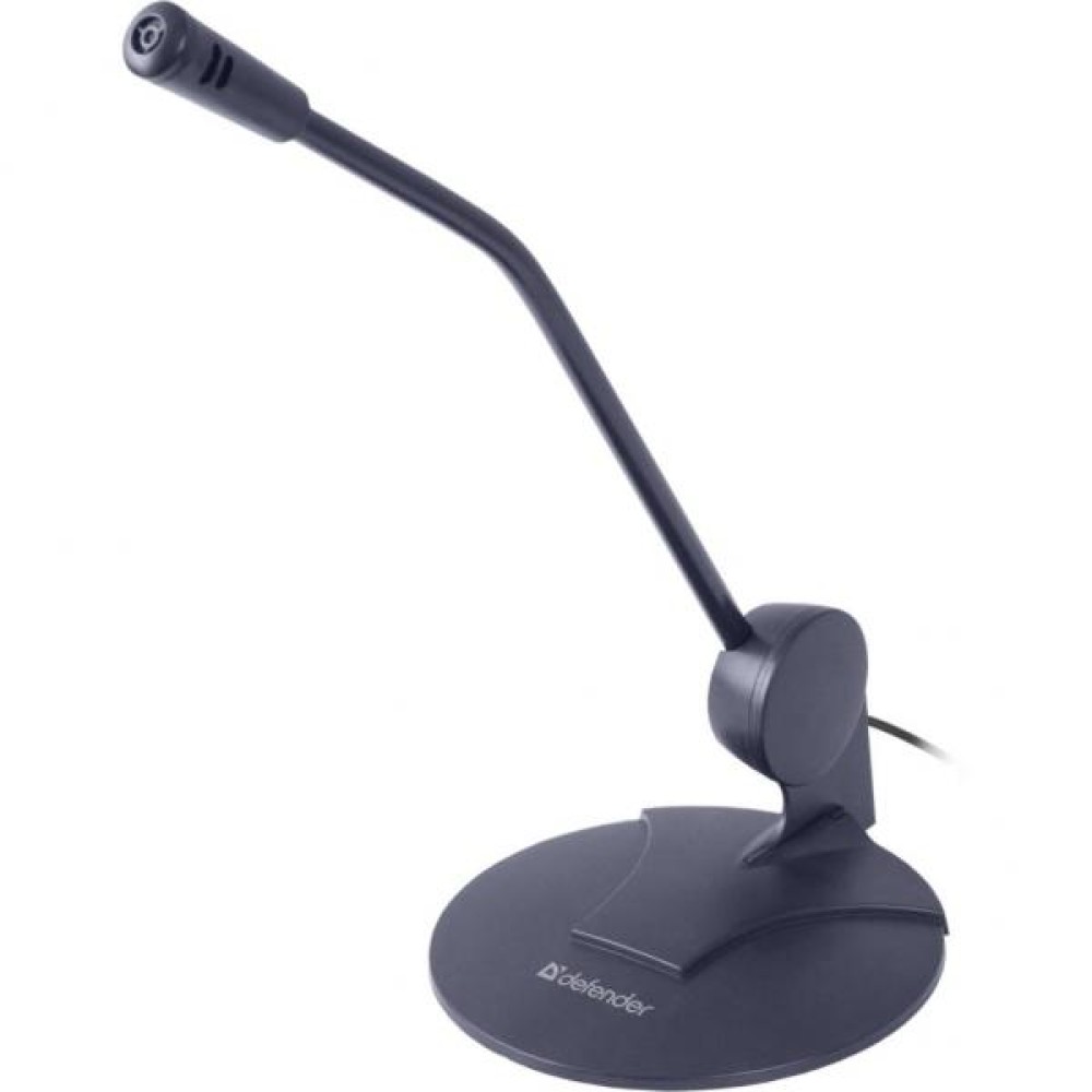 Микрофон компьютерный Defender MIC-117 черный, кабель 1,8 м Микрофон компьютерный Defender MIC-117 черный, кабель 1,8 м