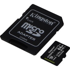 Карта памяти MicroSD 64GB Class 10 UHS-I Kingston SDCS2/64GB Карта памяти MicroSD 64GB Class 10 UHS-I Kingston SDCS2/64GB