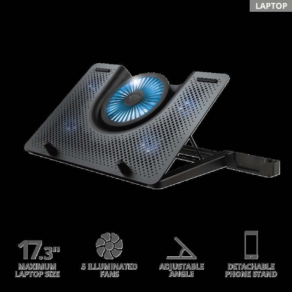 Подставка для ноутбука Trust GXT 1125 Quno черный Подставка для ноутбука Trust GXT 1125 Quno черный