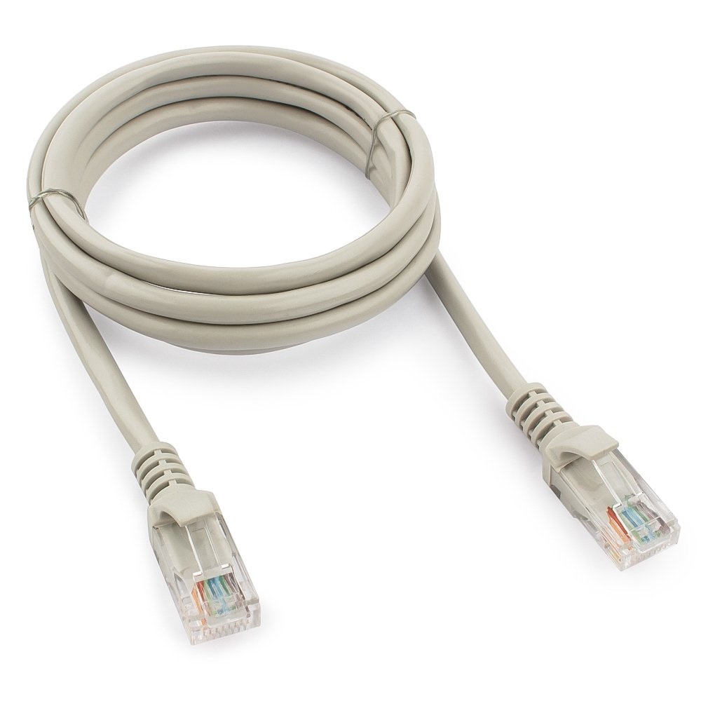 Патч-корд UTP Cablexpert PP12-1.5M кат.5e, 1.5м, литой, многожильный (серый) Патч-корд UTP Cablexpert PP12-1.5M кат.5e, 1.5м, литой, многожильный (серый)
