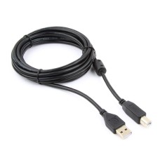 Кабель USB 2.0 Pro Cablexpert CCF-USB2-AMBM-10, AM/BM, 3м, экран, феррит.кольцо, черный, пакет Кабель USB 2.0 Pro Cablexpert CCF-USB2-AMBM-10, AM/BM, 3м, экран, феррит.кольцо, черный, пакет
