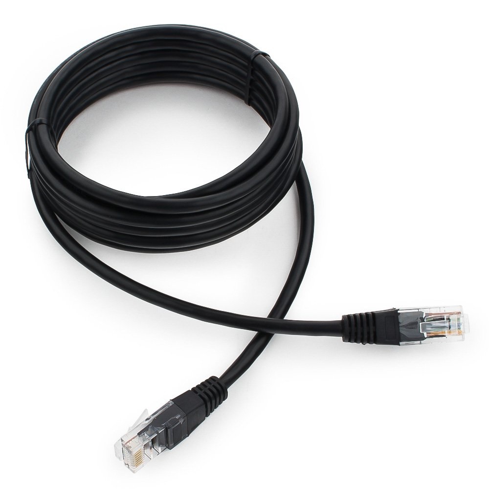 Патч-корд UTP Cablexpert PP12-3M/BK 5e, 3м, литой, многожильный (чёрный) Патч-корд UTP Cablexpert PP12-3M/BK 5e, 3м, литой, многожильный (чёрный)