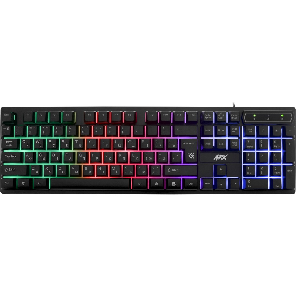 Клавиатура игровая Defender Arx GK-196L RU, черный Клавиатура игровая Defender Arx GK-196L RU, черный