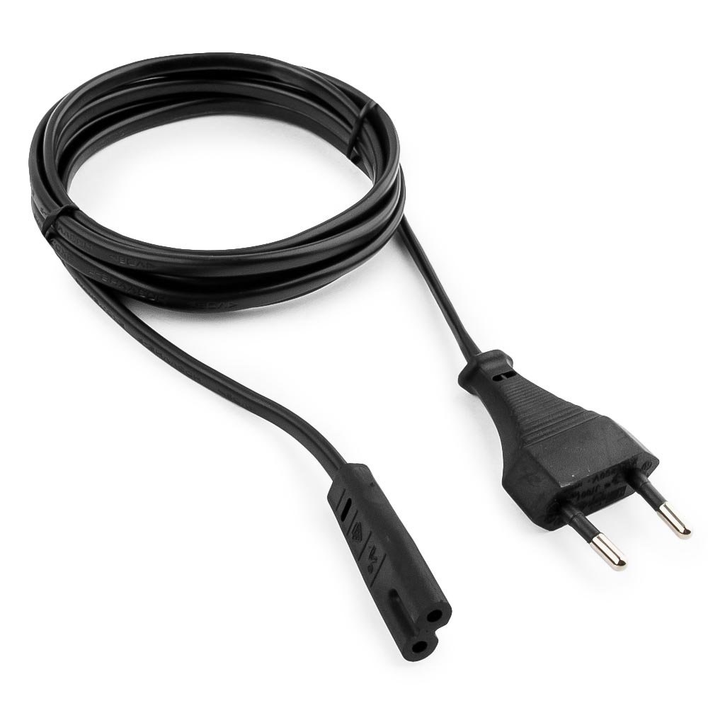 Кабель питания для ноутбуков,аудио/видео техники Cablexpert PC-184-VDE-1.8M,1,8м,CEE 7/16- C7 черный Кабель питания для ноутбуков,аудио/видео техники Cablexpert PC-184-VDE-1.8M,1,8м,CEE 7/16- C7 черный