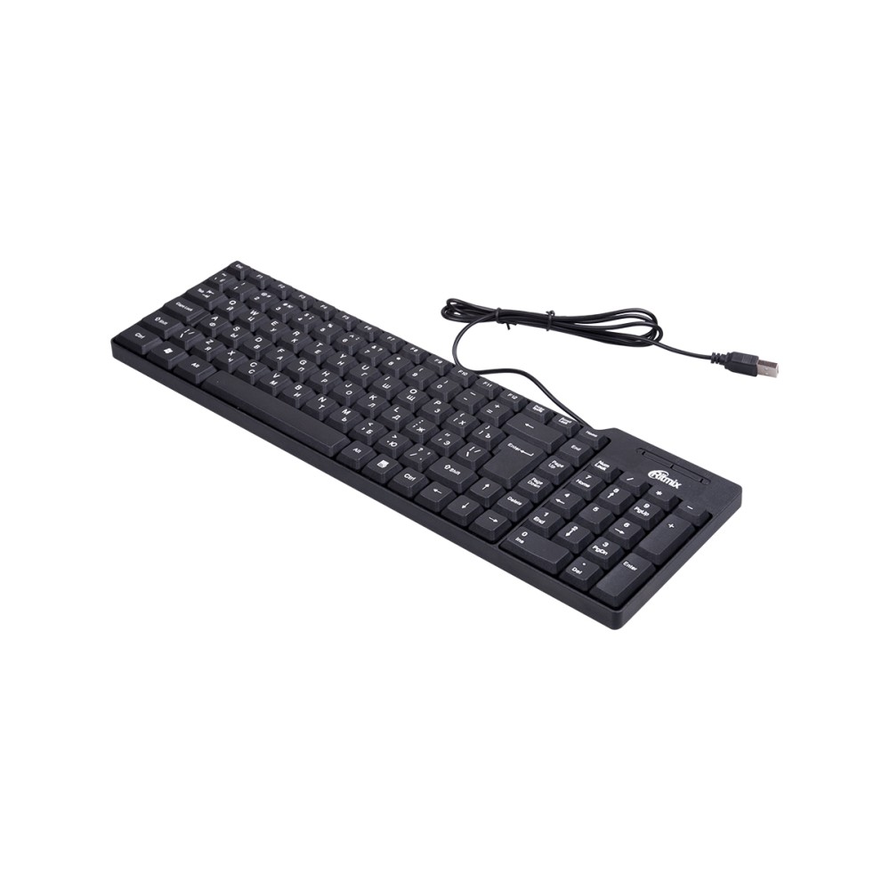 Клавиатура проводная Ritmix RKB-100 черный Клавиатура проводная Ritmix RKB-100 черный