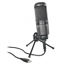 Студийный микрофон Audio-Technica AT2020USB+ черный