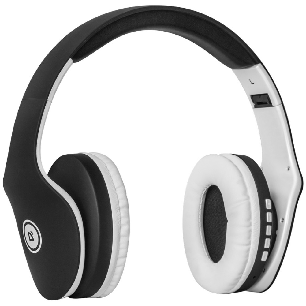Наушники-гарнитура беспроводные Defender FreeMotion B525 черный+белый, BT Наушники-гарнитура беспроводные Defender FreeMotion B525 черный+белый, BT