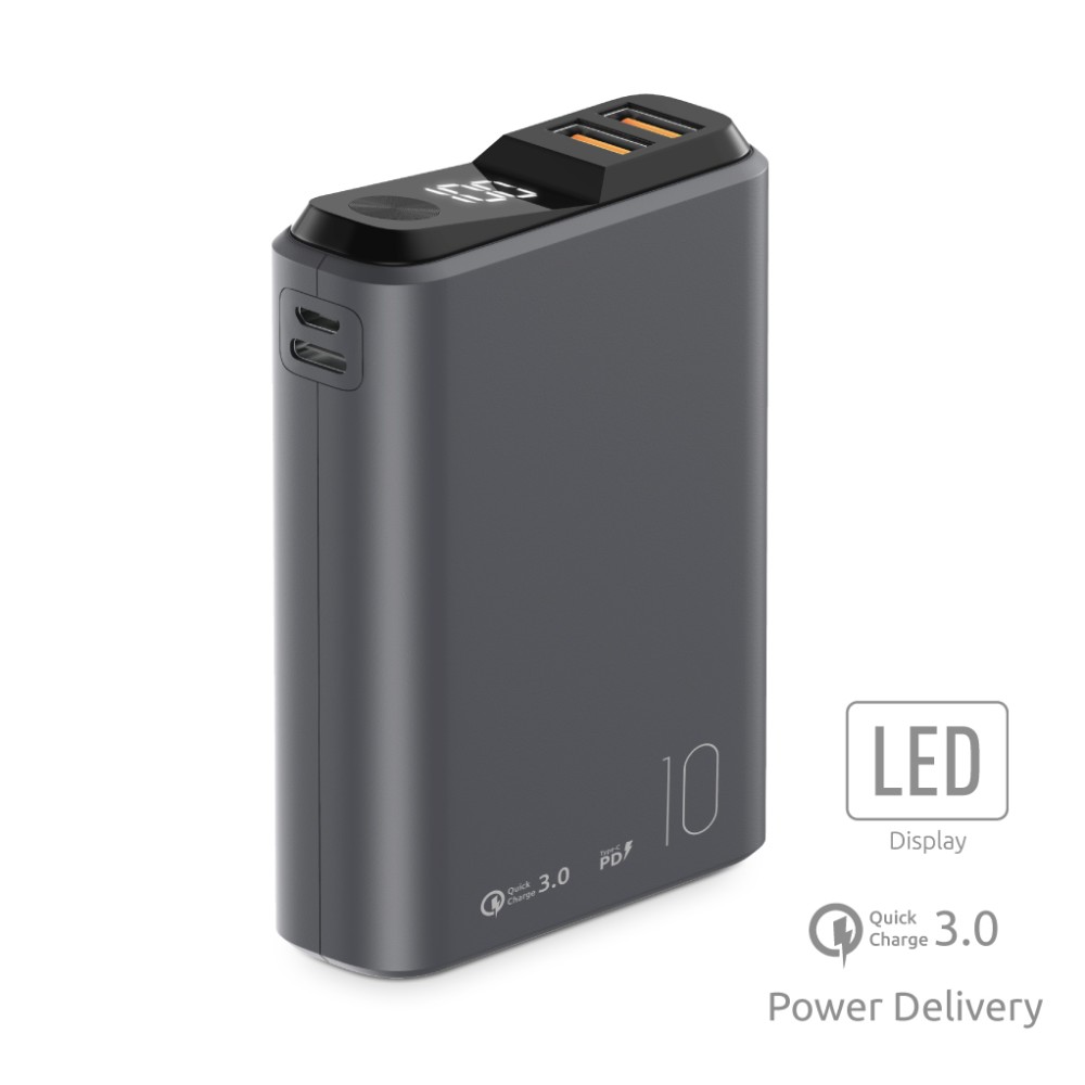 Зарядное устройство Power bank Olmio QS-10, 10000mAh черный Зарядное устройство Power bank Olmio QS-10, 10000mAh черный
