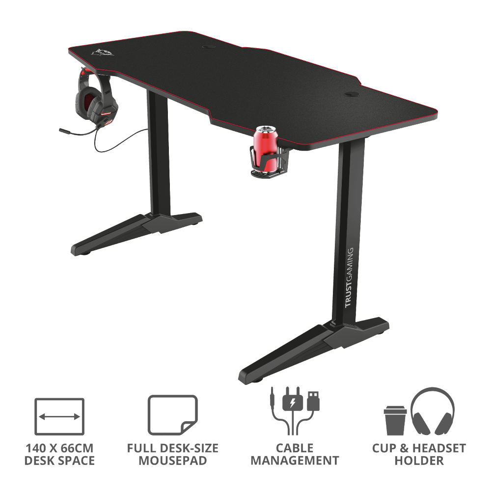 Компьютерный стол Trust GXT 1175 IMPERIUS Компьютерный стол Trust GXT 1175 IMPERIUS