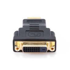 Переходник HDMI <-> DVI Cablexpert A-HDMI-DVI-3, 19M/25F, золотые разъемы, пакет, черный