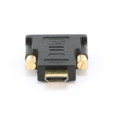 Переходник HDMI <-> DVI Cablexpert A-HDMI-DVI-1, 19M/19M, золотые разъемы, пакет, черный