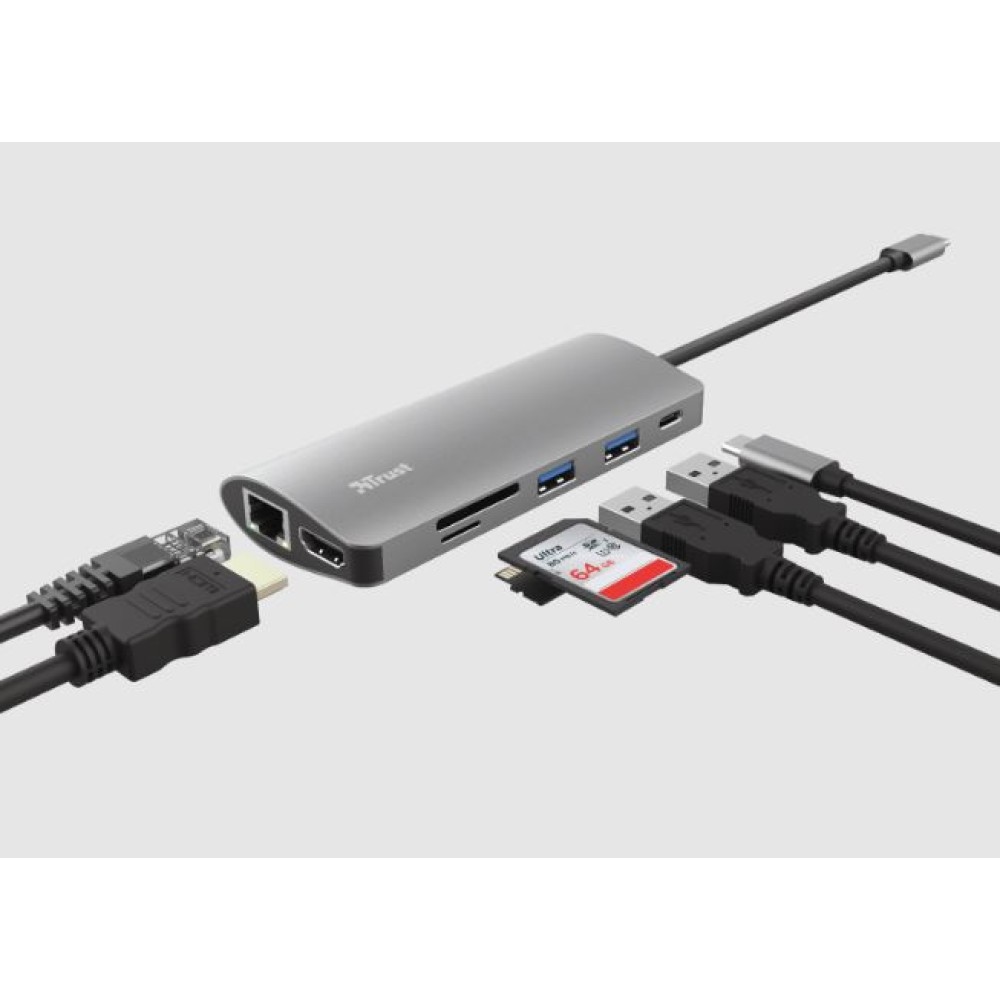 Разветвитель Trust Dalyx 7 in 1 USB-C Разветвитель Trust Dalyx 7 in 1 USB-C