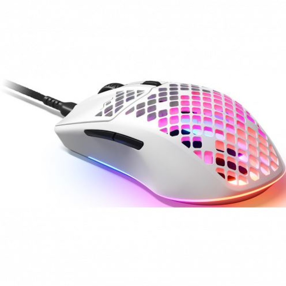 Мышь игровая SteelSeries Aerox 3 (2022) Snow 62603 белый Мышь игровая SteelSeries Aerox 3 (2022) Snow 62603 белый