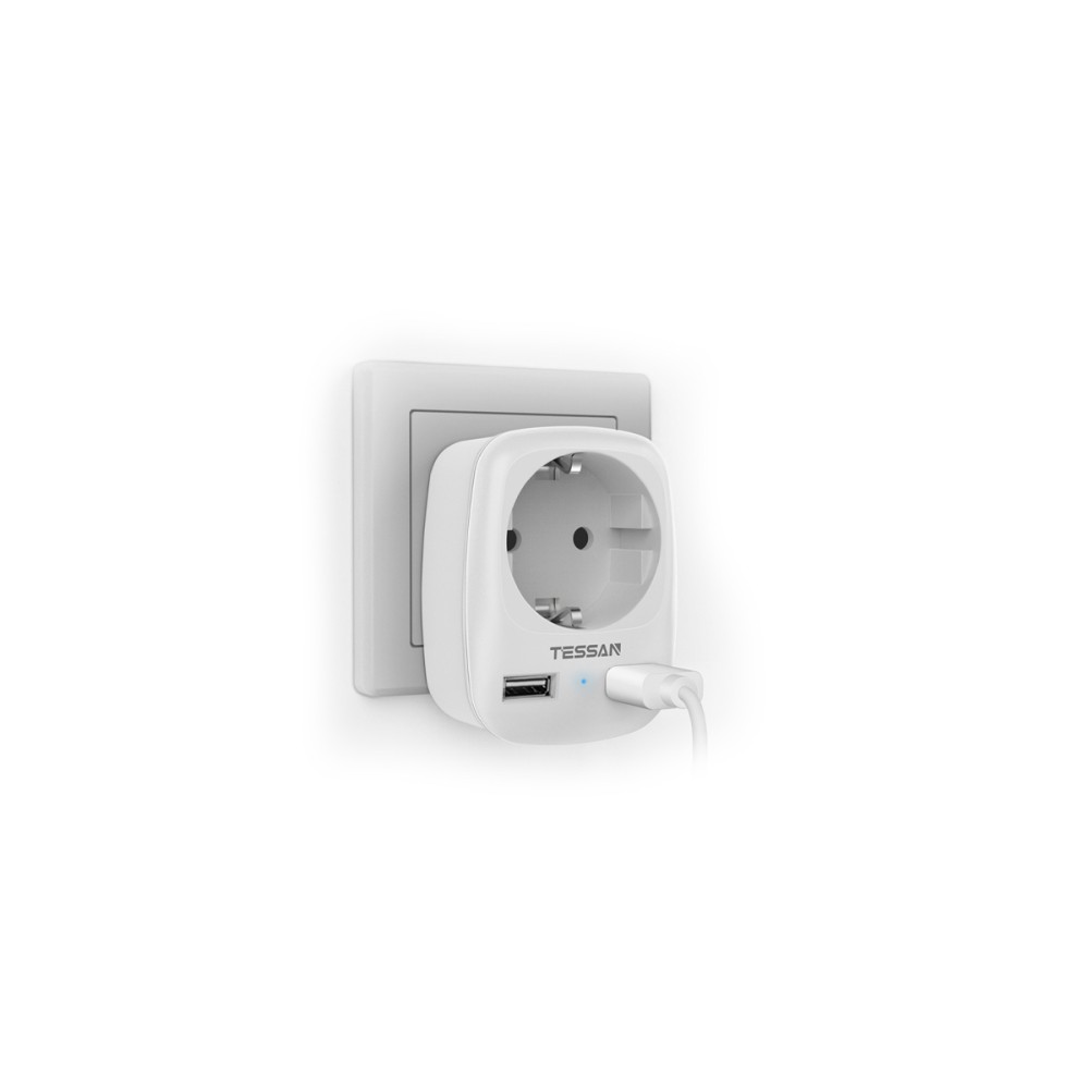 Сетевой фильтр Tessan TS-611-DE белый Сетевой фильтр Tessan TS-611-DE белый