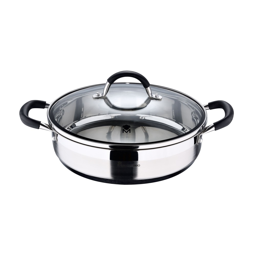 Кастрюля Masterpro Foodies MP BGMP-1503-BK 28x7 cm 3.8 L Кастрюля Masterpro Foodies MP BGMP-1503-BK 28x7 cm 3.8 L
