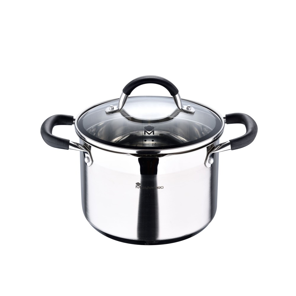 Кастрюля Masterpro Foodies MP BGMP-1505-BK 20x14 cm 4L Кастрюля Masterpro Foodies MP BGMP-1505-BK 20x14 cm 4L