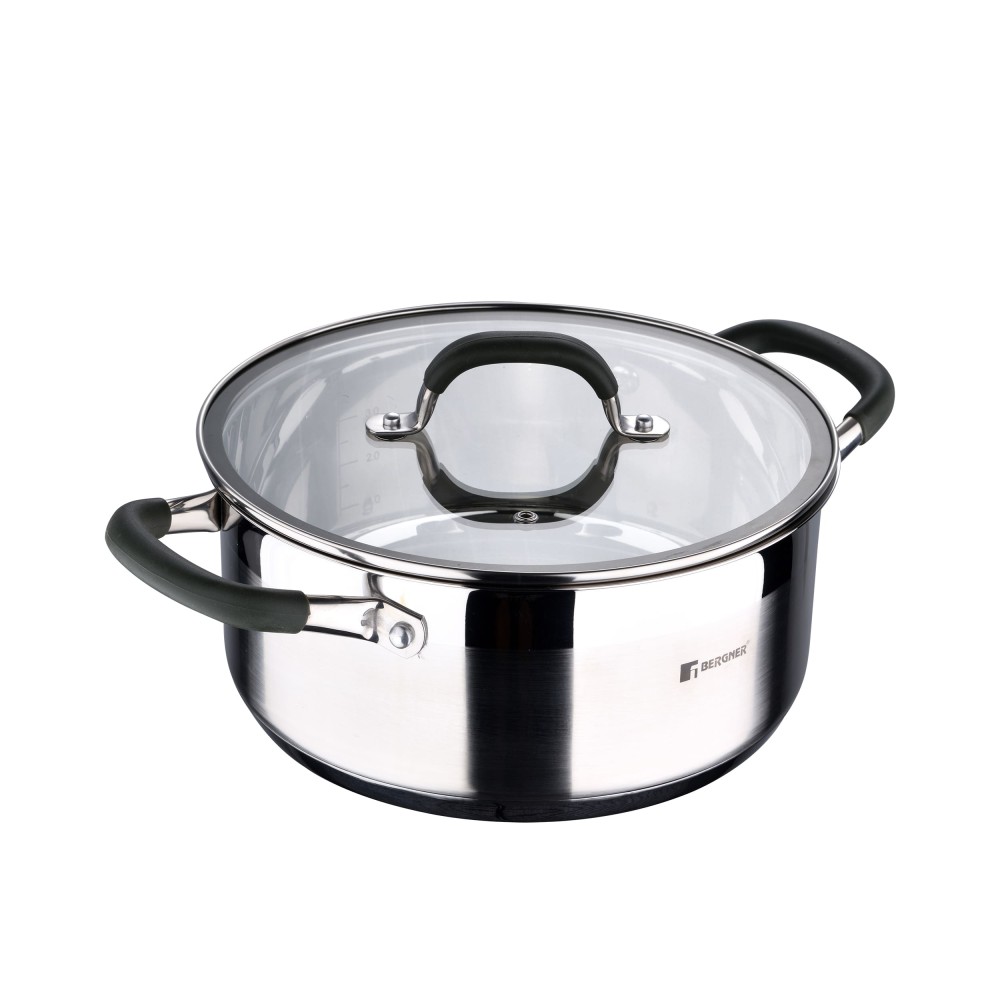 Кастрюля Bergner Midnight BG BG-32083-MM 28x10.5cm Кастрюля Bergner Midnight BG BG-32083-MM 28x10.5cm